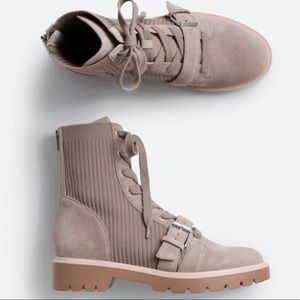 Dolce Vida Patric Knit Suede Lug Boot